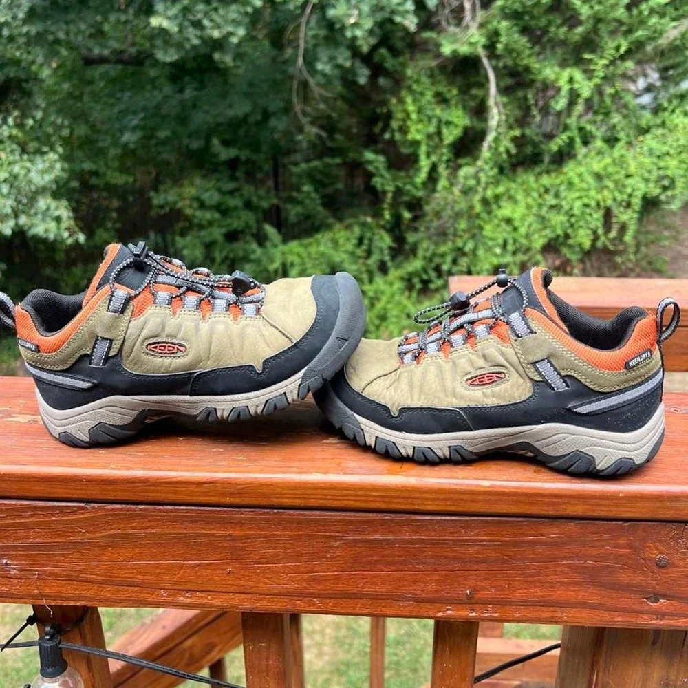 Keen Youth 2 Waterproof Targhee IV Hiker Bison Brindle Orange Boots